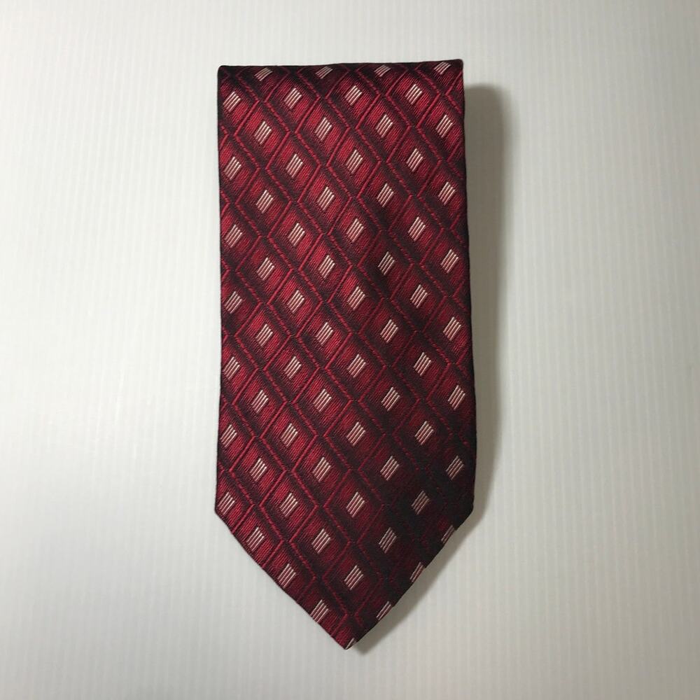 Murano Geometric Striped Silk Necktie